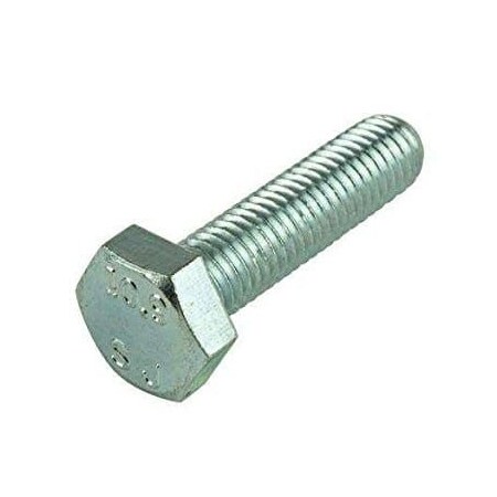 Class 8.8, M20-1.50 Hex Head Cap Screw, Zinc Plated Steel, 45 Mm L, 25 PK